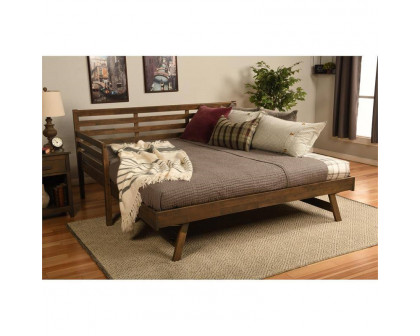 FaFurn - Daybed Frame with Twin Pop-Up Trundle Bed