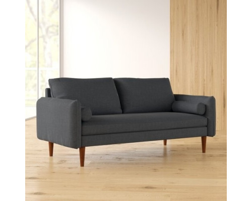 FaFurn Modern Sofa - Dark Gray, Fabric