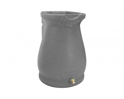 FaFurn - 65 Gallon Plastic Urn Rain Barrel with Planter Top