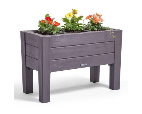 FaFurn - Garden Bed Planter Box in Dark Gray, Plastic