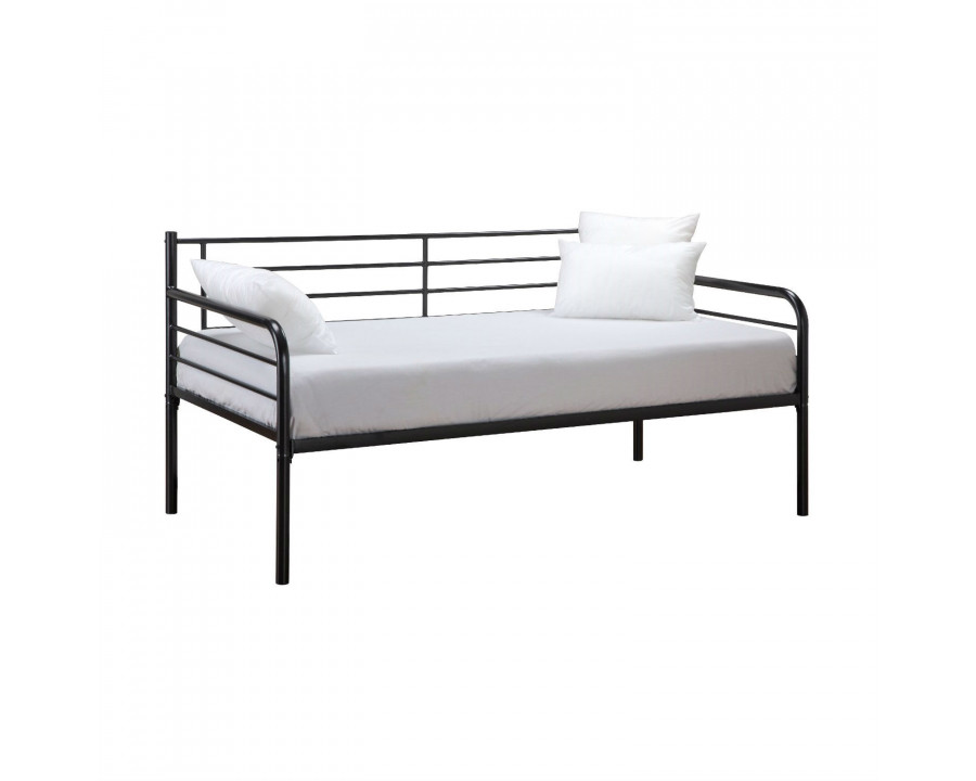 FaFurn Contemporary Twin Size Daybed - Black, Metal