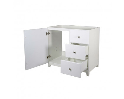 FaFurn™ Vanity Cabinet with Nickel Hardware - White