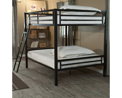 FaFurn - Bunk Bed with Ladder and Safety Rails