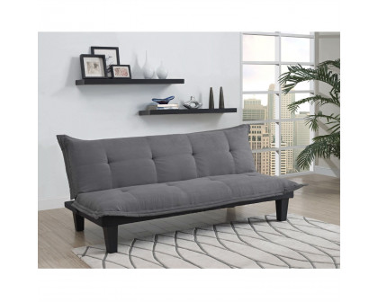 FaFurn™ Click-Clack Sofa-Bed - Charcoal, Microfiber