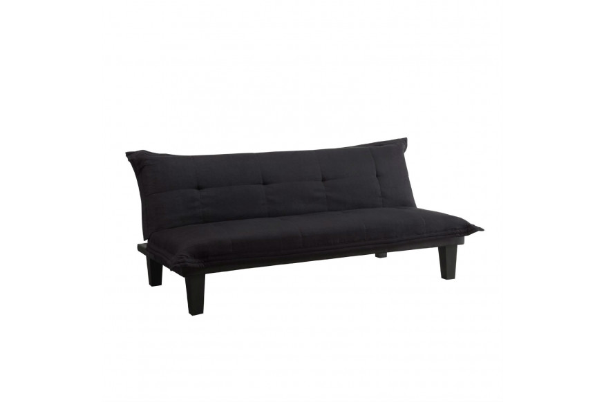 FaFurn™ Click-Clack Sofa-Bed - Black, Microfiber