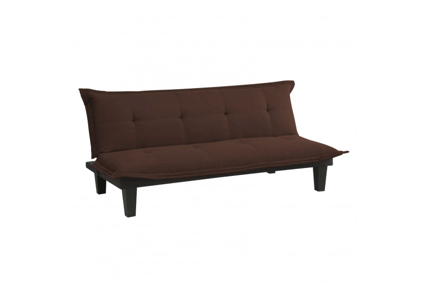 FaFurn™ Click-Clack Sofa-Bed - Brown, Microfiber