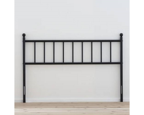 FaFurn - Traditional Queen Size Headboard in Matte Black, Metal