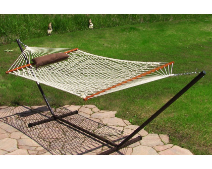 FaFurn - Rope Hammock Set with Stand Pad and Pillow 55 X 144-Inch