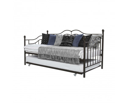 FaFurn - Twin Size Daybed in Bronze, Metal