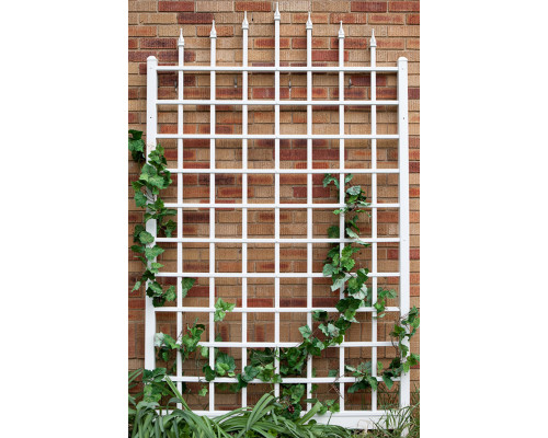 FaFurn - 8 Ft Wall Mounted Trellis in White Vinyl