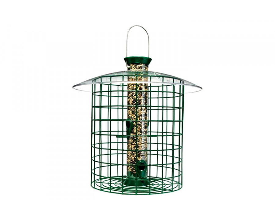 FaFurn - Wild Bird Feeder with Domed Cage in Green