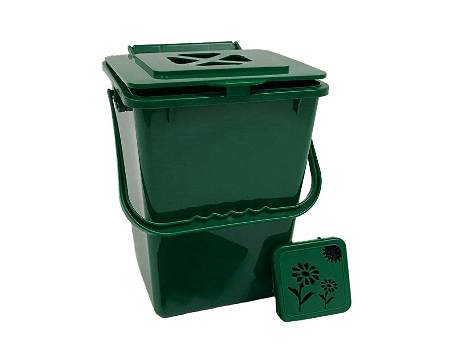 FaFurn - 2.4 Gallon Kitchen Composter Compost Waste Collector Bin in Green