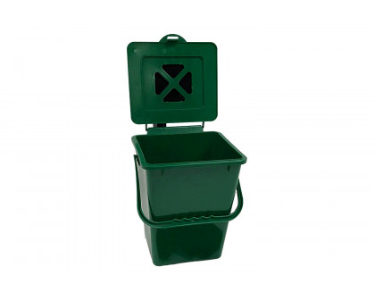 FaFurn - 2.4 Gallon Kitchen Composter Compost Waste Collector Bin in Green