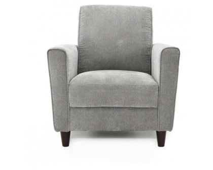 FaFurn Modern Armchair with Espresso Wood Legs - Charcoal