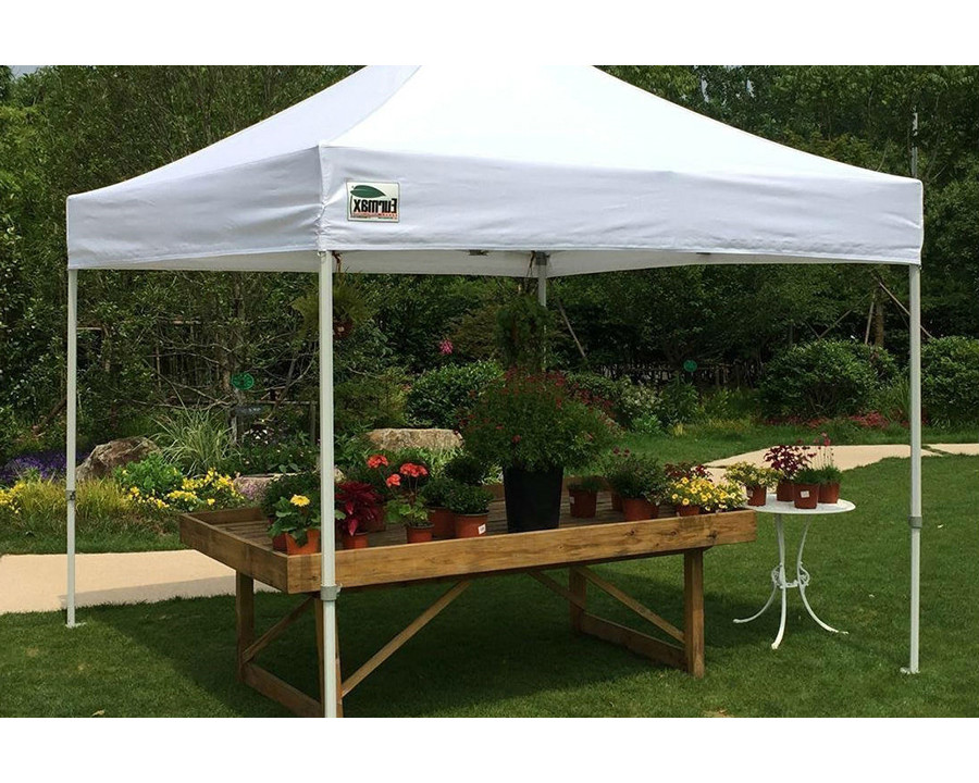 FaFurn Outdoor Pop Up 10 X 10 Ft Gazebo with White Canopy