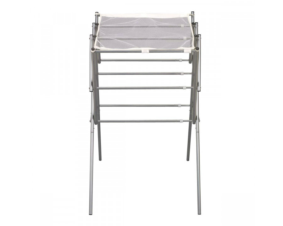 FaFurn - Expandable Laundry Drying Rack in Silver, Metal