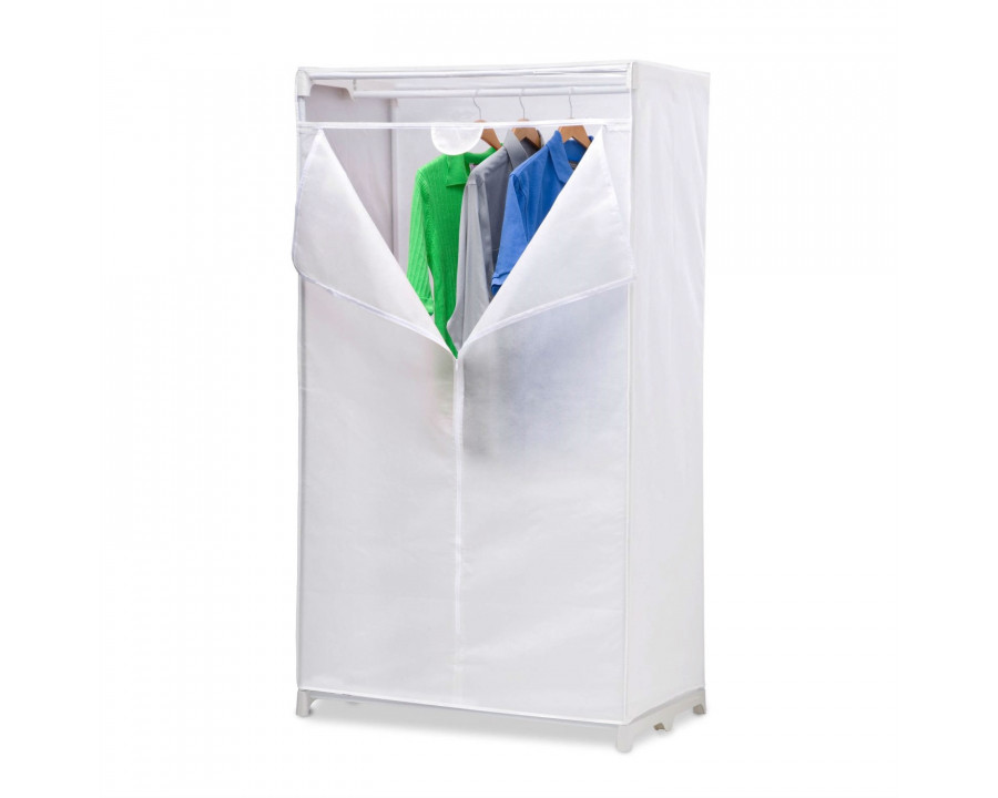 FaFurn - Portable Closet Clothes Organizer Wardrobe in White