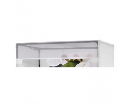 FaFurn - Portable Closet Clothes Organizer Wardrobe in White