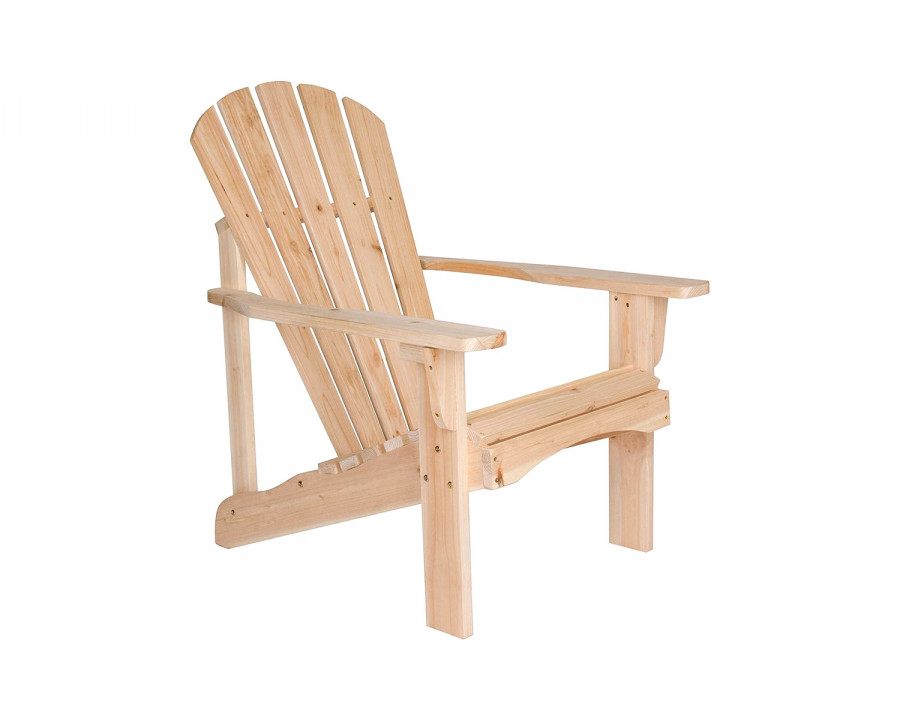 FaFurn - Ergonomic Natural Cedar Wood Adirondack Chair