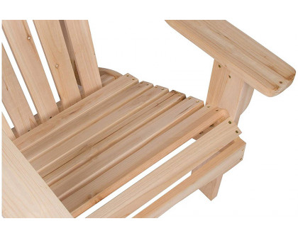 FaFurn - Ergonomic Natural Cedar Wood Adirondack Chair