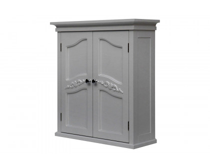 FaFurn - French Classic Style 2 Door Bathroom Wall Cabinet in White