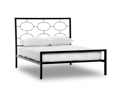 FaFurn - Cal/King Size Platform Bed Frame in Graphite, Metal