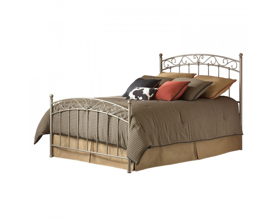 FaFurn - Queen Size Bed Frame with Headboard and Footboard in Metal