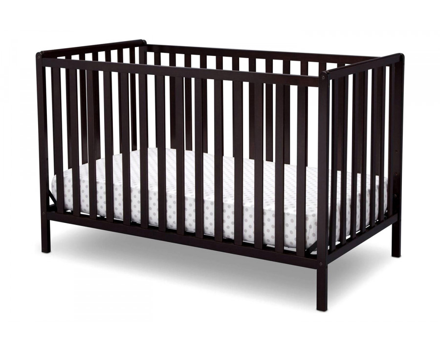 FaFurn 3-In-1 Modern Convertible Baby Crib Toddler Bed - Dark Brown