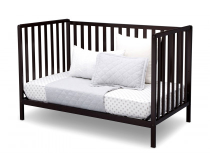 FaFurn 3-In-1 Modern Convertible Baby Crib Toddler Bed - Dark Brown