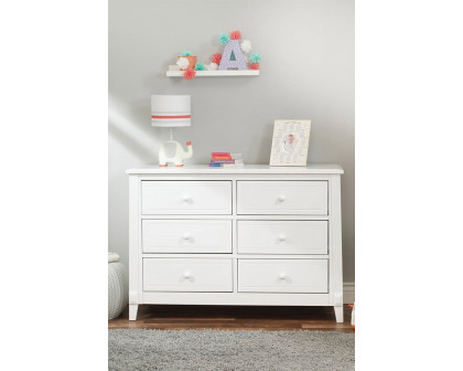 FaFurn - 3 Piece Crib Changing Station 6 Drawer Dresser Nursery Furniture Set White