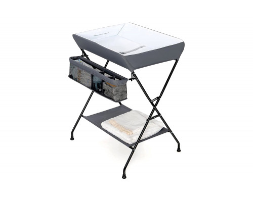 FaFurn Folding Wide Nursery Diaper Baby Changing Table - Gray