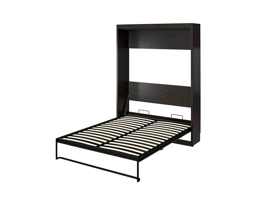 FaFurn Murphy Bed Space Saving Wall Bed Frame - Espresso, Full Size