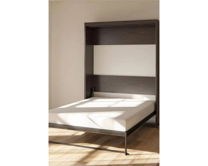 FaFurn Murphy Bed Space Saving Wall Bed Frame - Espresso, Full Size