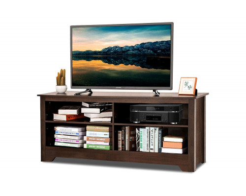 FaFurn Contemporary TV Stand For Up To 60-Inch TV - Espresso