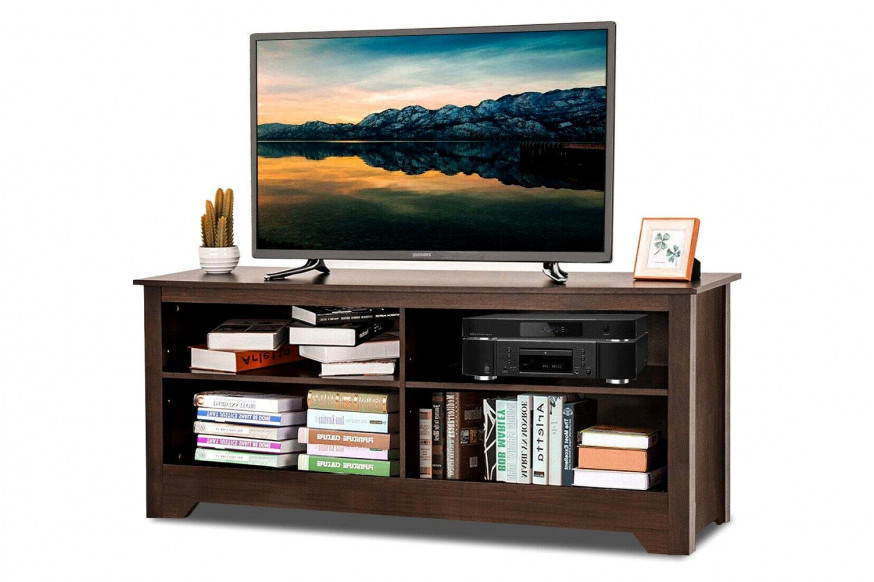 FaFurn™ Contemporary TV Stand For Up To 60-Inch TV - Espresso