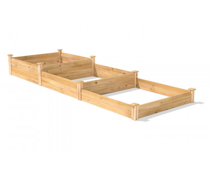 FaFurn Cedar Wood Raised Garden Bed - 3 Tier