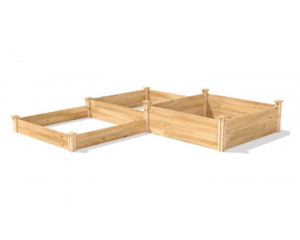 FaFurn Cedar Wood Raised Garden Bed - 3 Tier