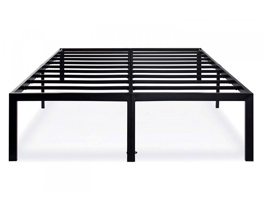 FaFurn - Queen Size 18-Inch High Rise Heavy Duty Metal Platform Bed Frame with Steel Slats