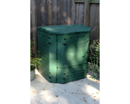 FaFurn - Heavy Duty Plastic 32-Cubic Ft. Home Compost Bin Compooster