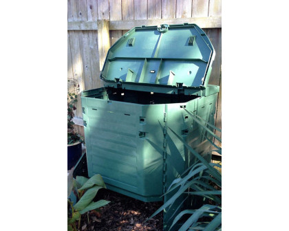 FaFurn - Heavy Duty Plastic 32-Cubic Ft. Home Compost Bin Compooster