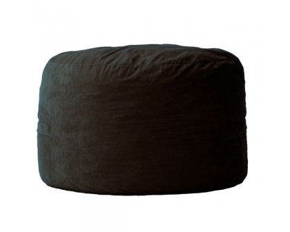 FaFurn Bean Bag Chair - Black, Suede