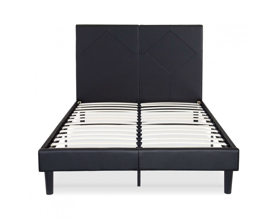 FaFurn - Platform Bed Frame with High Headboard