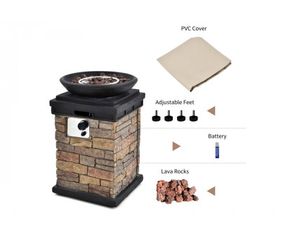 FaFurn - Outdoor Propane Fire Bowl Fire Pit Patio Heater