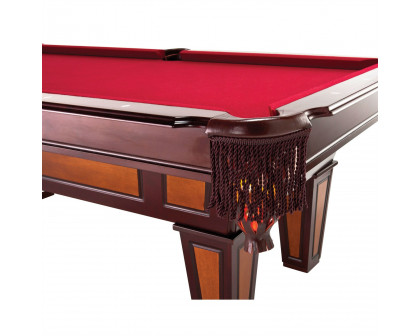 FaFurn - Pool Table with Wool Top and Fringe Drop Pockets