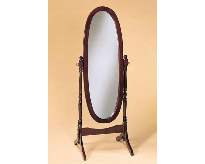 FaFurn - Oval Cheval Floor Mirror Full Length Solid Wood