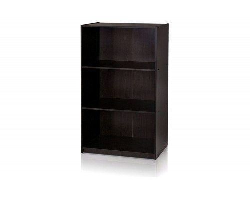 FaFurn Modern 3-Shelf Bookcase - Espresso