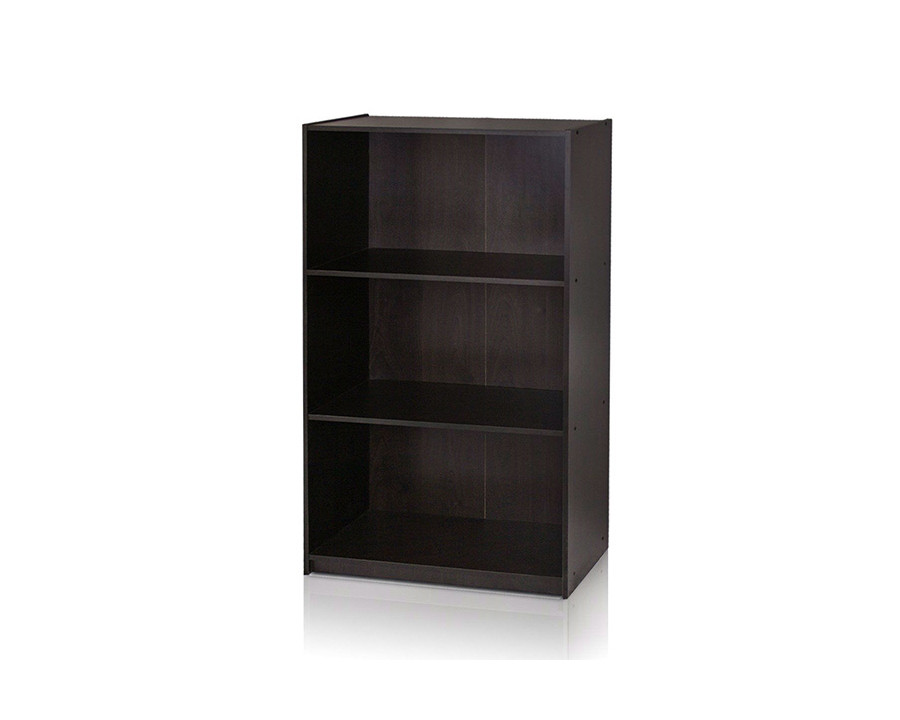 FaFurn Modern 3-Shelf Bookcase - Espresso