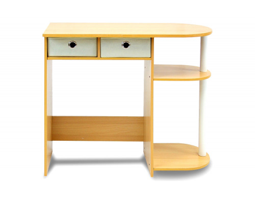 FaFurn - Home Office Laptop Computer Desk Table in Beech Ivory