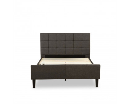 FaFurn - Full Size Platform Bed Frame with Headboard and Footboard