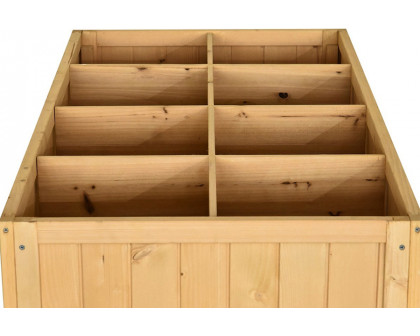 FaFurn Farmhome 8 Grid Fir Wooden Raised Garden Planter Box